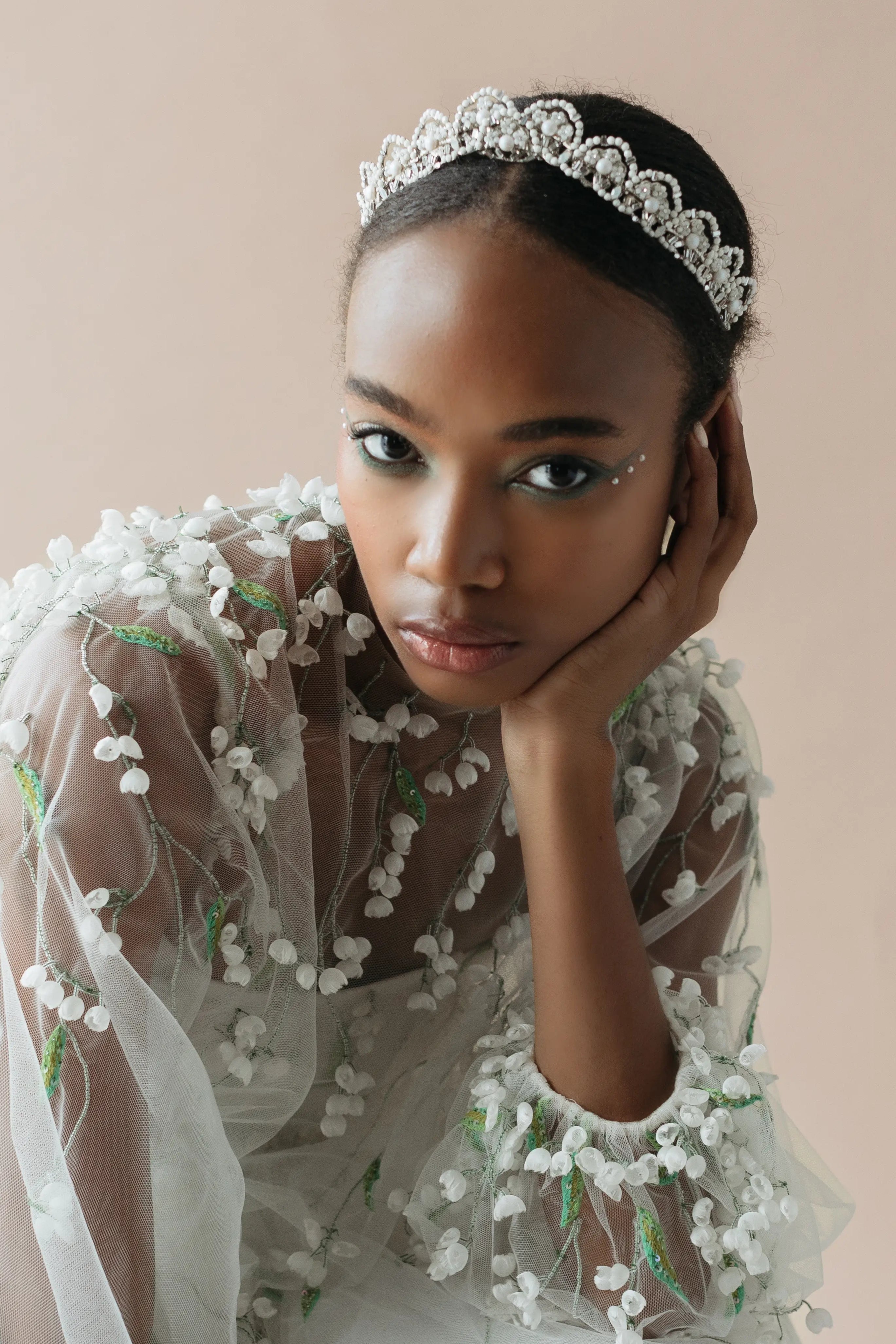 lily of the valley flower crown PEONY CROWN