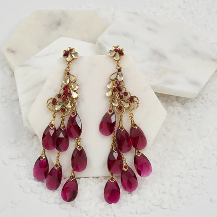 RUBY BLOOM EARRINGS