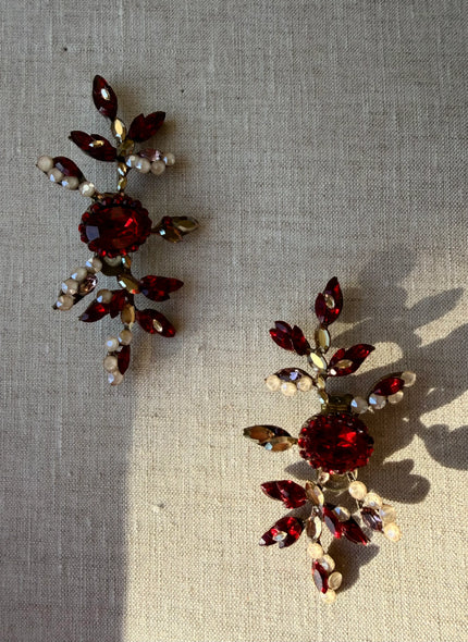 IMOGEN EARRINGS (RUBY RED)