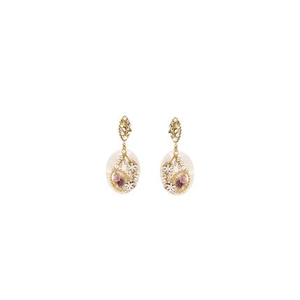 GARDEN CAMEO EARRINGS