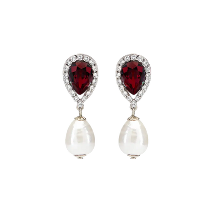 SUENO EARRING (RUBY RED)
