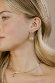 DEWDROP EARRINGS (BLUSH ROSE)
