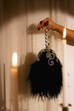 ERIKA FEATHER PURSE