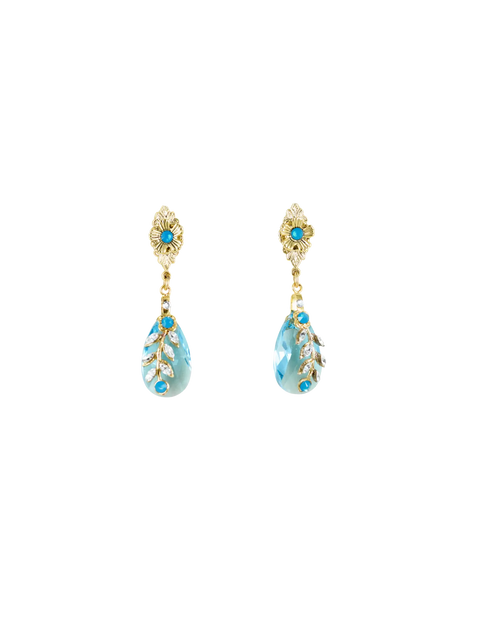EVERLASTING EARRING IN AQUAMARINE