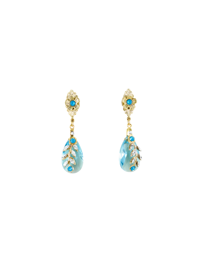 EVERLASTING EARRING IN AQUAMARINE