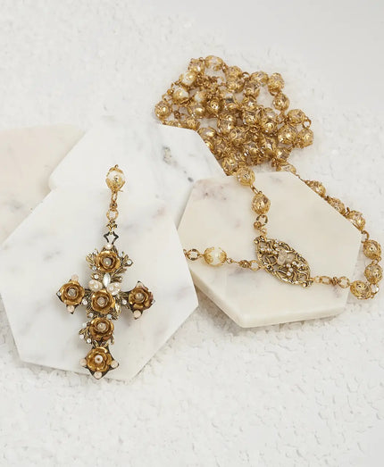 ROSA MYSTICA BOUQUET ROSARY, LAZO, & UNITY CANDLE