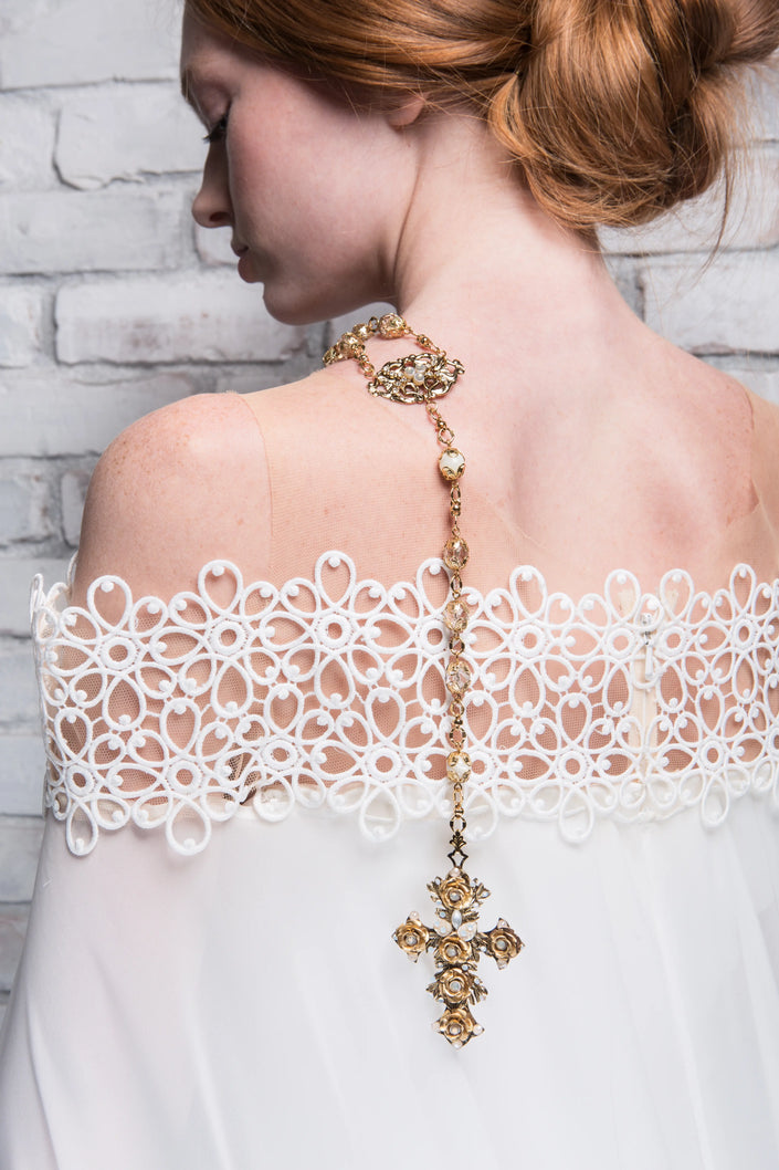 ROSA MYSTICA BOUQUET ROSARY, LAZO, & UNITY CANDLE